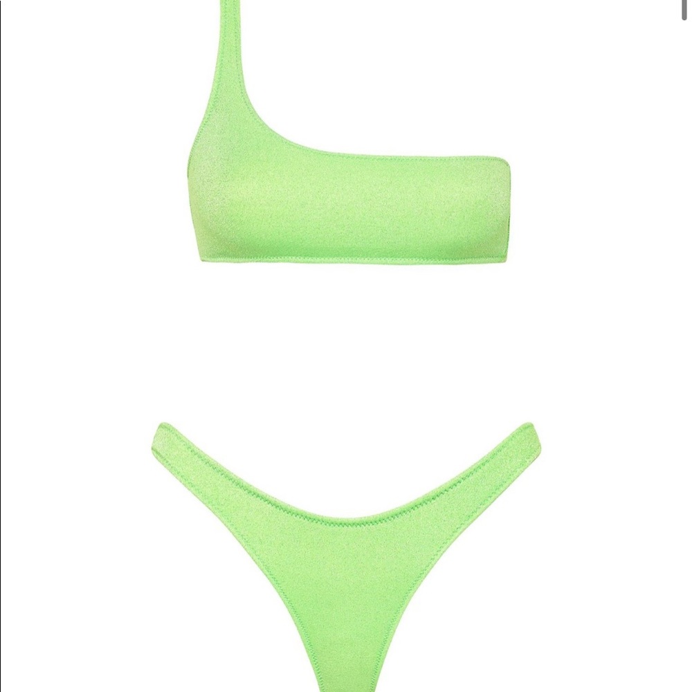 triangl melrose lime sparkle bikini